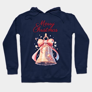 Merry Christmas bell with ribbon Hoodie